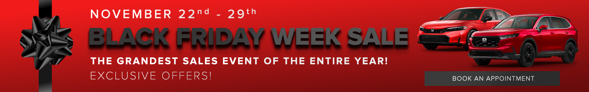 Mississauga Honda's Black Friday Sales Event